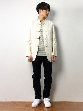 「GDC（ジーディーシー）のアイテム（ジャケット/アウター）」を使った、ryoさん（メンズ・178cm）の春コーディネート