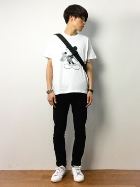 「Education from Youngmachines（エデュケーションフロムヤングマシーン）のアイテム」を使った、ryoさん（メンズ・178cm）の春コーディネート
