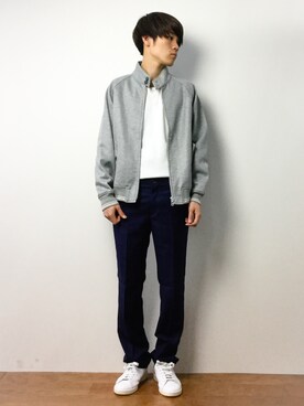 「The DUFFER of ST.GEORGE（ザダファーオブセントジョージ）のアイテム（ブルゾン）」を使った、ryoさん（メンズ・178cm）の春コーディネート