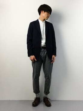 「glamb（グラム）のアイテム（その他シューズ）」を使った、ryoさん（メンズ・178cm）の春コーディネート