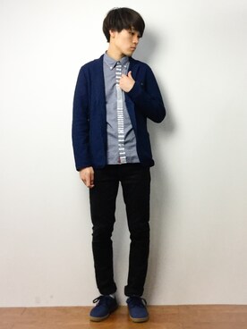 「TONE SELECT GOODS（トーンセレクトグッズ）のアイテム」を使った、ryoさん（メンズ・178cm）の春コーディネート