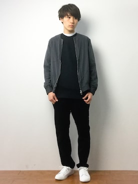「Carhartt WIP（カーハートダブリューアイピー）のアイテム（スウェット）」を使った、ryoさん（メンズ・178cm）の春コーディネート