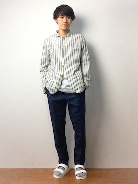 「MACKINTOSH PHILOSOPHY（ﾏｯｷﾝﾄｯｼｭ ﾌｨﾛｿﾌｨｰ）のアイテム」を使った、ryoさん（メンズ・178cm）の春コーディネート