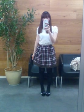 「Xmiss（キスミス）のアイテム」を使った、木崎アンナさん（レディース・164cm）の冬コーディネート