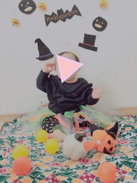 'U'mama!さん（キッズ・70cm）の秋コーディネート