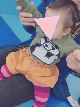 'U'mama!さん（キッズ・70cm）の秋コーディネート