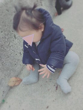「babygap」｜「アイテム（ブルゾン）」を使った、'U'mama!さん（キッズ・70cm）の秋コーディネート