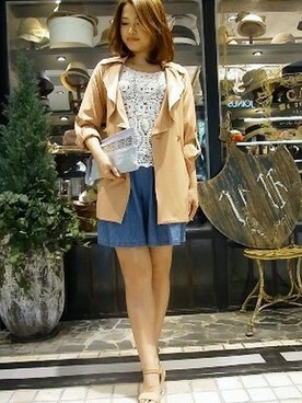 「Soareak（ソアリーク）のアイテム（テーラードジャケット）」を使った、Soareakさん（レディース・160cm）の春コーディネート