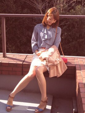 「Soareak（ソアリーク）のアイテム（その他アウター）」を使った、Soareakさん（レディース・163cm）の春コーディネート