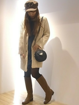 「Soareak（ソアリーク）のアイテム（その他アウター）」を使った、Soareakさん（レディース・162cm）の秋コーディネート