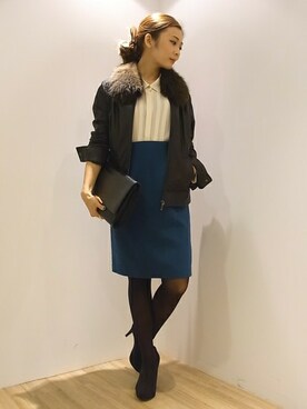「Soareak（ソアリーク）のアイテム（ブルゾン）」を使った、Soareakさん（レディース・150cm）の秋コーディネート