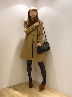 「Soareak（ソアリーク）のアイテム（その他アウター）」を使った、Soareakさん（レディース・162cm）の冬コーディネート