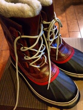 「SOREL（ソレル）のアイテム（シューズ）」を使った、中野英雄さん（メンズ・170cm）の冬コーディネート