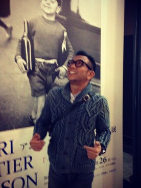 「RRL（ダブル アール エル）のアイテム（その他アウター）」を使った、中野英雄さん（メンズ・170cm）の春コーディネート