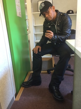 「WHITE'S BOOTS（ホワイツブーツ）のアイテム」を使った、中野英雄さん（メンズ・170cm）の春コーディネート