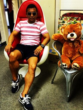 中野英雄さん(メンズ・170cm)の夏コーディネート