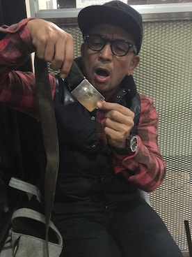 「RRL（ダブル アール エル）のアイテム（トップス）」を使った、中野英雄さん（メンズ・170cm）の秋コーディネート