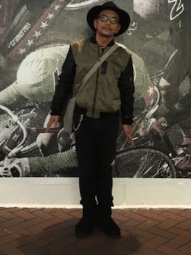 「JACKROSE（ジャックローズ）のアイテム（ジャケット/アウター）」を使った、中野英雄さん（メンズ・170cm）の秋コーディネート
