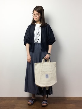 「nitca（ニトカ）のアイテム（ブルゾン）」を使った、ちゅんさん（レディース・163cm）の春コーディネート