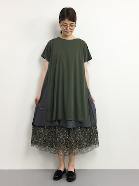 「BATHROOM（バスルーム）のアイテム」を使った、ちゅんさん（レディース・163cm）の夏コーディネート