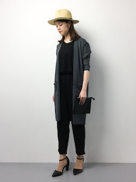 「Spick & Span（スピックアンドスパン）のアイテム（オールインワン・サロペット）」を使った、ちゅんさん（レディース・163cm）の夏コーディネート