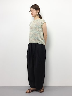 「unrelaxing（アンリラクシング）のアイテム」を使った、ちゅんさん（レディース・163cm）の夏コーディネート