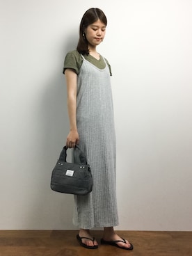「マキシワンピ」｜ちゅんさん（レディース・163cm・20代）の夏コーディネート