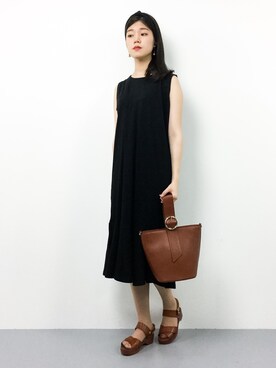 「Raisonne（レゾネ）のアイテム」を使った、ちゅんさん（レディース・163cm）の夏コーディネート