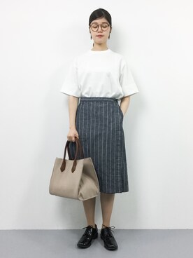 「DRWCYS（ドロシーズ）のアイテム（バッグ）」を使った、ちゅんさん（レディース・163cm）の夏コーディネート