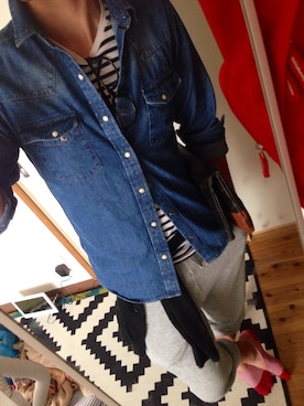 「Paul Smith COLLECTION（ポールスミスコレクション）のアイテム（帽子）」を使った、LBさん（メンズ・174cm）の春コーディネート