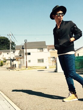 「ハットコーデ」｜LBさん（メンズ・174cm）の秋コーディネート