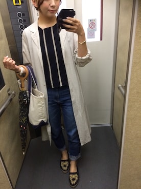「アイテム（シャツワンピース）」を使った、terashi---さん（レディース・161cm・20代）の春コーディネート
