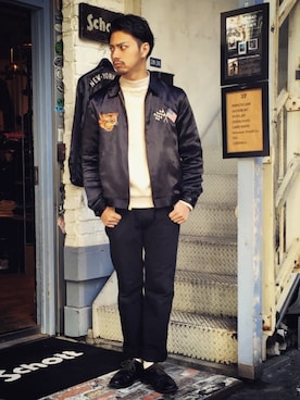 Schott／ショット/SOUVENIR JACKET NEW YORK CITY/スーベニア