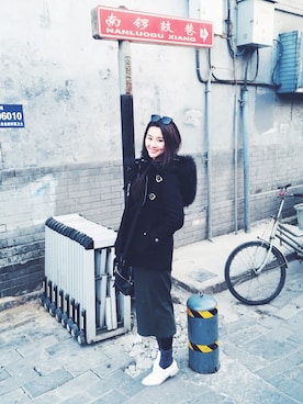 「STYLE」｜「アイテム（チュニック）」を使った、Yeung ching🐰 さん（レディース・168cm）の冬コーディネート