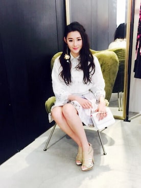 「model」｜Yeung ching🐰 さん（レディース・168cm）の冬コーディネート