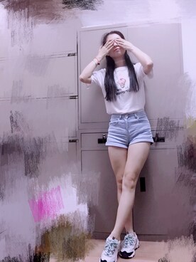 「蓝色系」｜樂樂樂樂さん（レディース・165cm）の夏コーディネート
