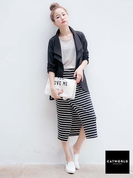 「model」｜catworldさん（レディース・160cm）の春コーディネート