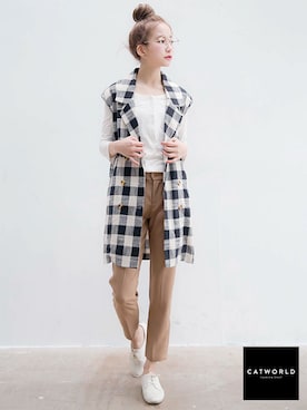 「model」｜catworldさん（レディース・160cm）の春コーディネート