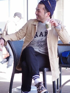 マティさん(メンズ・173cm)の春コーディネート