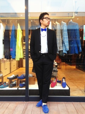 「ボウタイ」｜マティさん（メンズ・173cm）の春コーディネート
