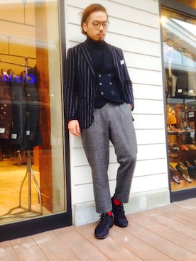 「ユニオンステーション」｜マティさん（メンズ・171cm）の秋コーディネート