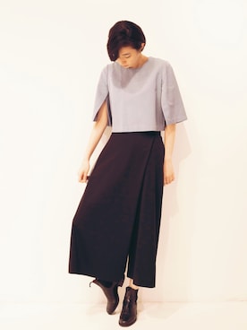 「20,000,000fragments（トゥエンティーミリオンフラッグメンツ.）のアイテム（パンツ）」を使った、sora_jpさん（レディース・171cm）の夏コーディネート