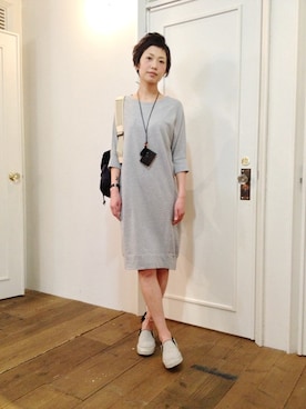 「Steven Alan（スティーブンアラン）のアイテム（ワンピース/ドレス）」を使った、メゾンフラミンゴさん（レディース・165cm）の春コーディネート