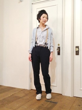 「DRIES VAN NOTEN（ドリスヴァンノッテン）のアイテム（パンツ）」を使った、メゾンフラミンゴさん（レディース・165cm）の春コーディネート