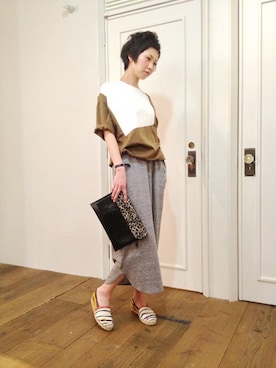「DSQUARED2（ディースクエアード）のアイテム」を使った、メゾンフラミンゴさん（レディース・165cm）の春コーディネート