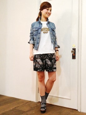 「DSQUARED2（ディースクエアード）のアイテム」を使った、メゾンフラミンゴさん（レディース・160cm）の夏コーディネート