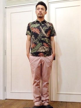 「DRIES VAN NOTEN（ドリスヴァンノッテン）のアイテム（トップス）」を使った、メゾンフラミンゴさん（メンズ・175cm）の夏コーディネート