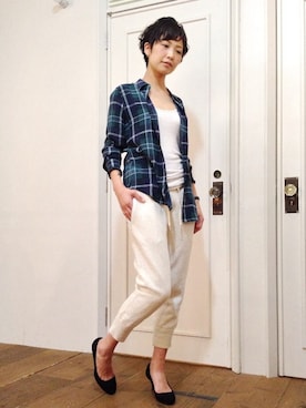 「SCYE BASICS（サイベーシックス）のアイテム」を使った、メゾンフラミンゴさん（レディース・165cm）の秋コーディネート