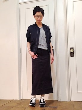「SCYE BASICS（サイベーシックス）のアイテム」を使った、メゾンフラミンゴさん（レディース・165cm）の春コーディネート