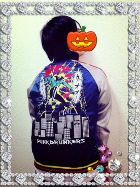 「PUNK DRUNKERS（パンクドランカーズ）のアイテム（その他アウター）」を使った、まつけんさん（メンズ・168cm）の春コーディネート